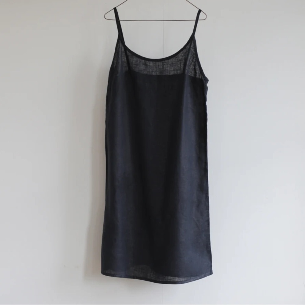 Fog‎ Linen Work Carina Slip Dress One Size Black